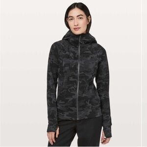 Lululemon Scuba Hoodie *Light Cotton Fleece Incognito Camo Multi Grey size 8